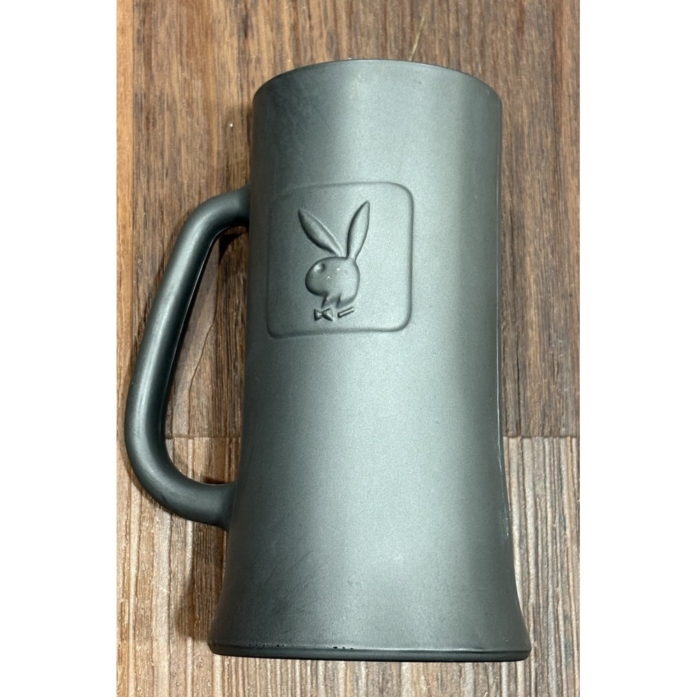 Vintage‎ PlayBoy Bunny Rabbit 6 1/4" Beer Stein Glass Mug Excellent Shape